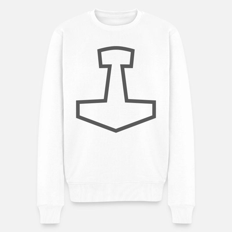Mjölnir - Pull Premium bio Homme - blanc