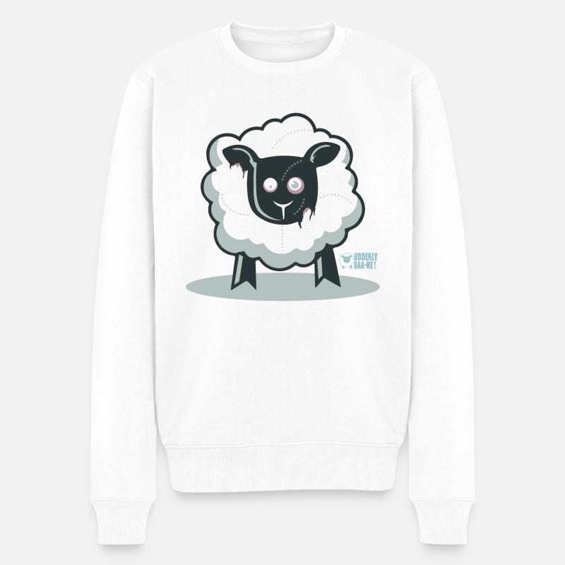 Ewe ein Zombie? - Männer Premium Bio Pullover - Weiß
