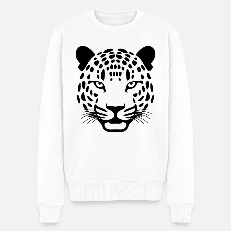 Léopard - Pull Premium bio Homme - blanc