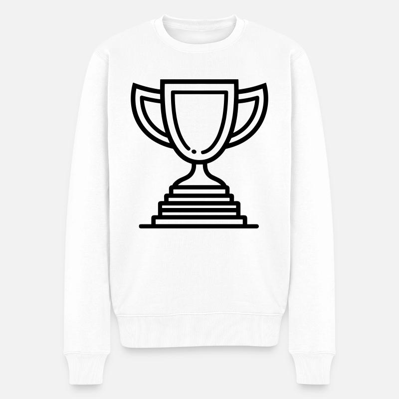 trophée - Pull Premium bio Homme - blanc