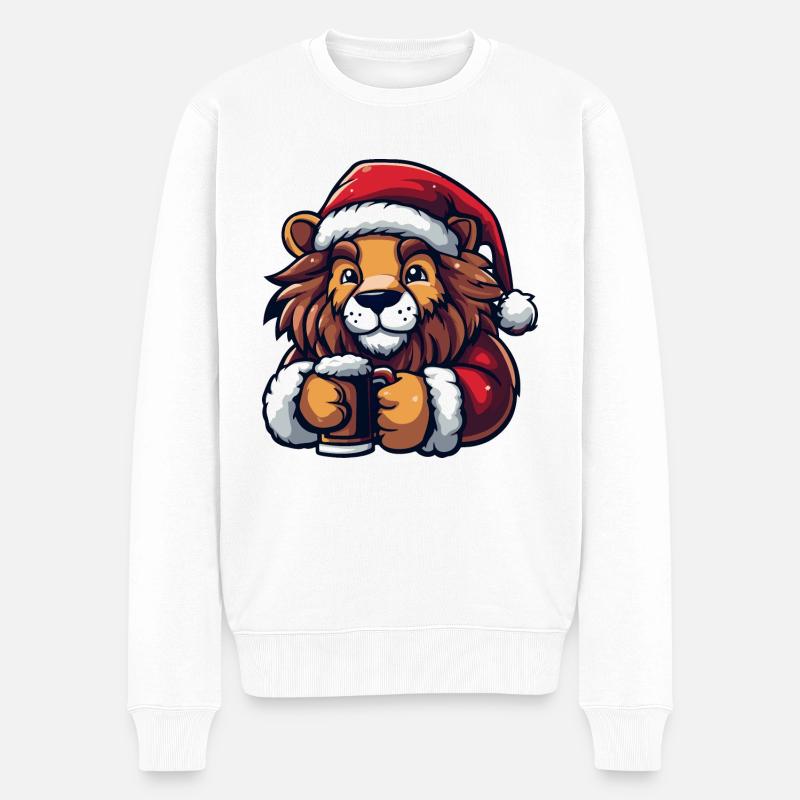 Bière de Noël Lion - Pull Premium bio Homme - blanc