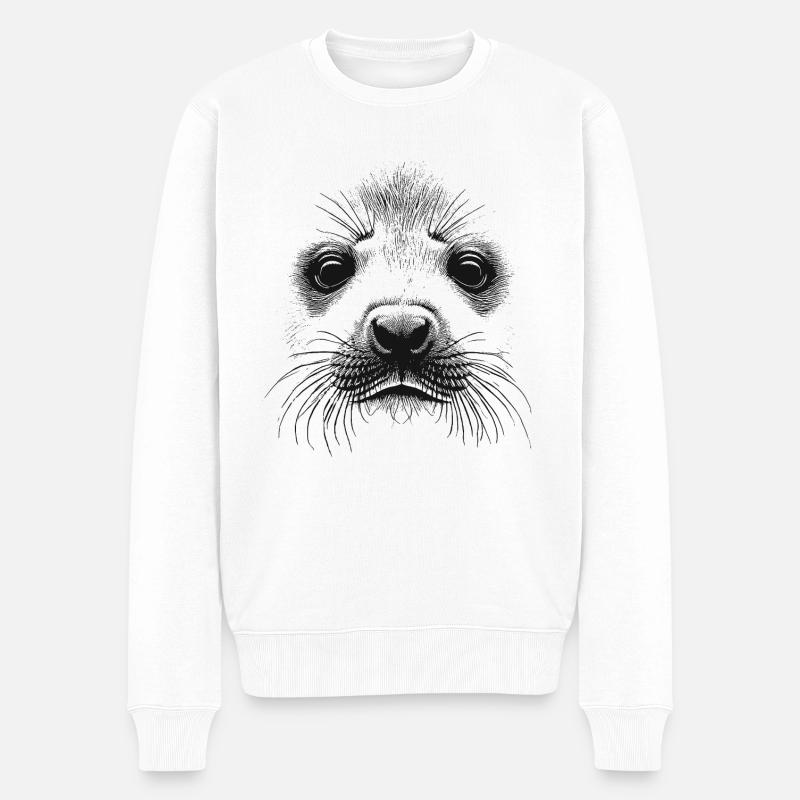 Chiot - Pull Premium bio Homme - blanc