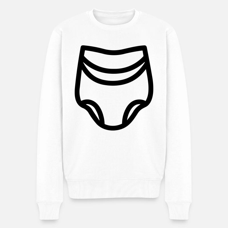 Couche - Pull Premium bio Homme - blanc