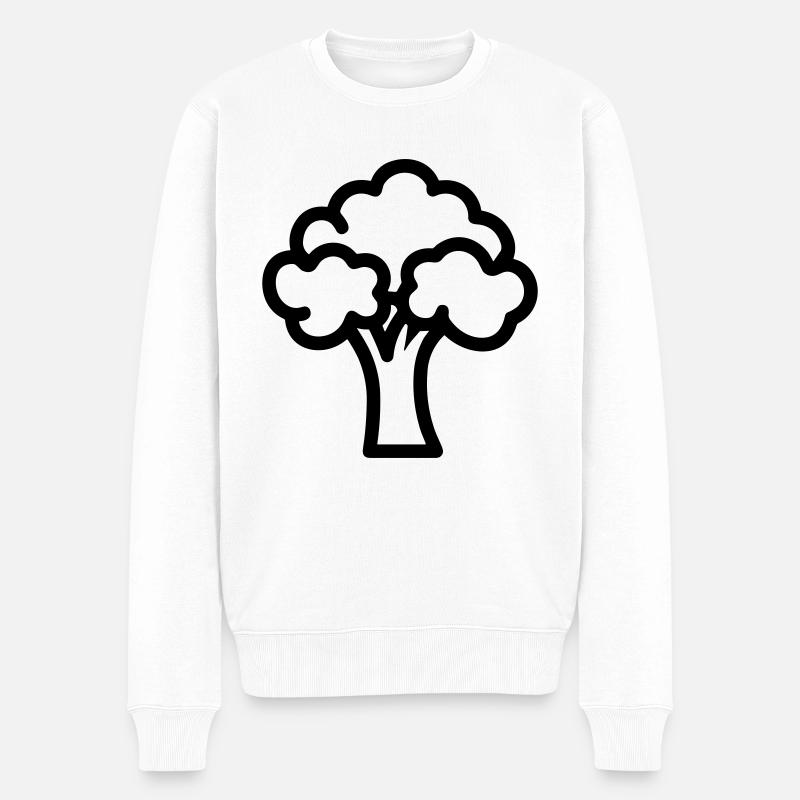 brocoli - Pull Premium bio Homme - blanc