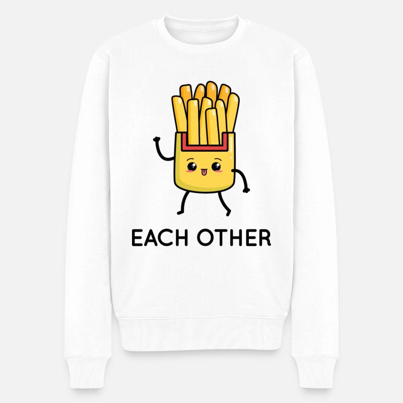 Made For Each Other - Männer Premium Bio Pullover - Weiß