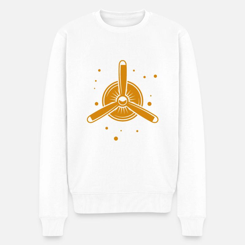 Hélice d’avion - Pull Premium bio Homme - blanc