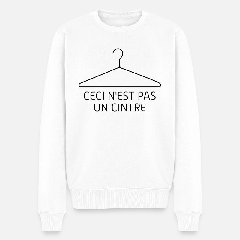 Ceci n'est pas un cintre - Pull Premium bio Homme - blanc