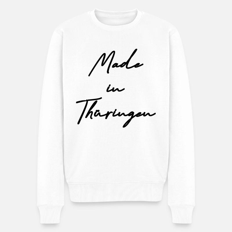 made in thüringen - Männer Premium Bio Pullover - Weiß