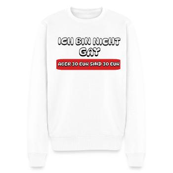 Party shirt - Männer Premium Bio Pullover - Weiß - Vorne - Thijin (182cm)