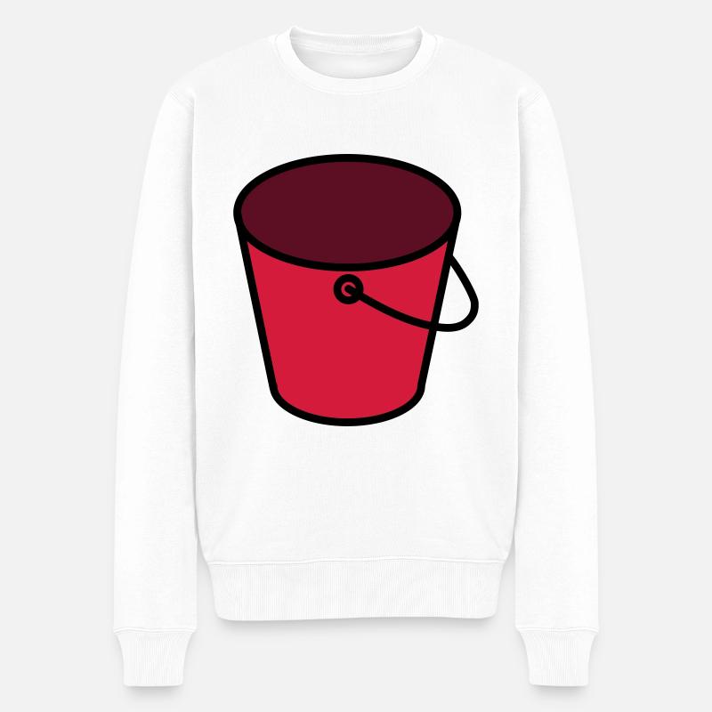 Seau Couleur Personnalisable - Pull Premium bio Homme - blanc