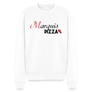 Marquis Pizza - Pull Premium bio Homme - blanc - Devant - Thijin (182cm)