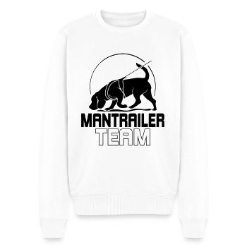 MANTRAILER TEAM Chien Sports Recherche Chien Chien Chien - Pull Premium bio Homme - blanc - Devant - Thijin (182cm)