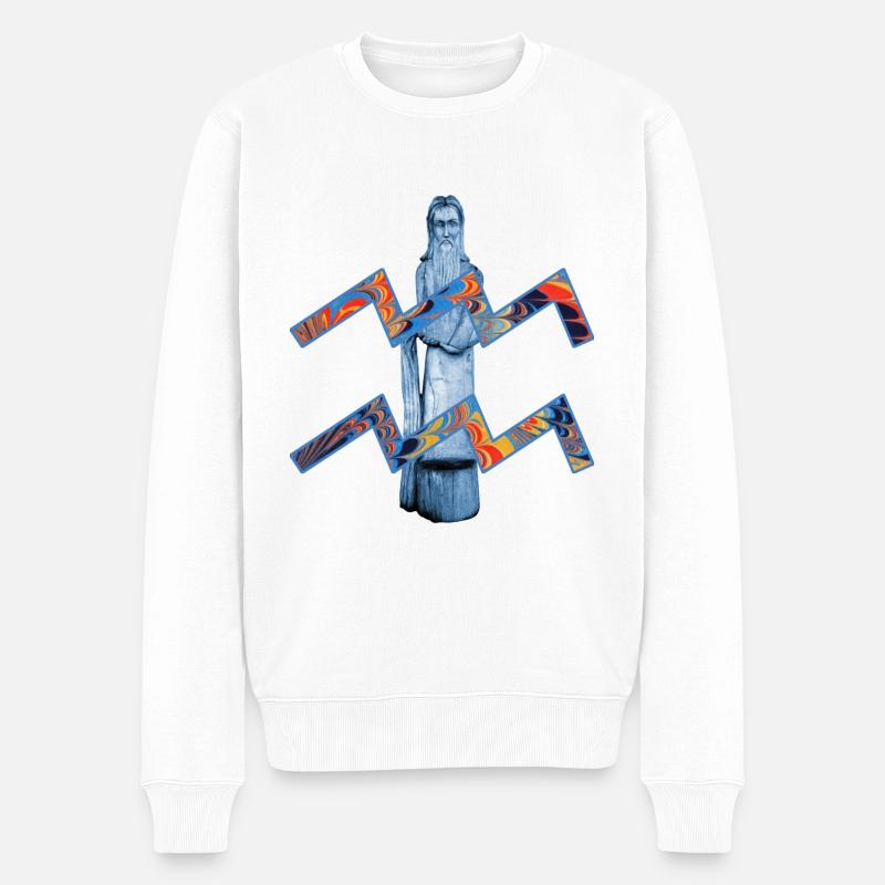 Verseau E 58 - Pull Premium bio Homme - blanc