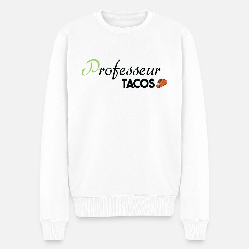 Professeur Tacos - Pull Premium bio Homme - blanc