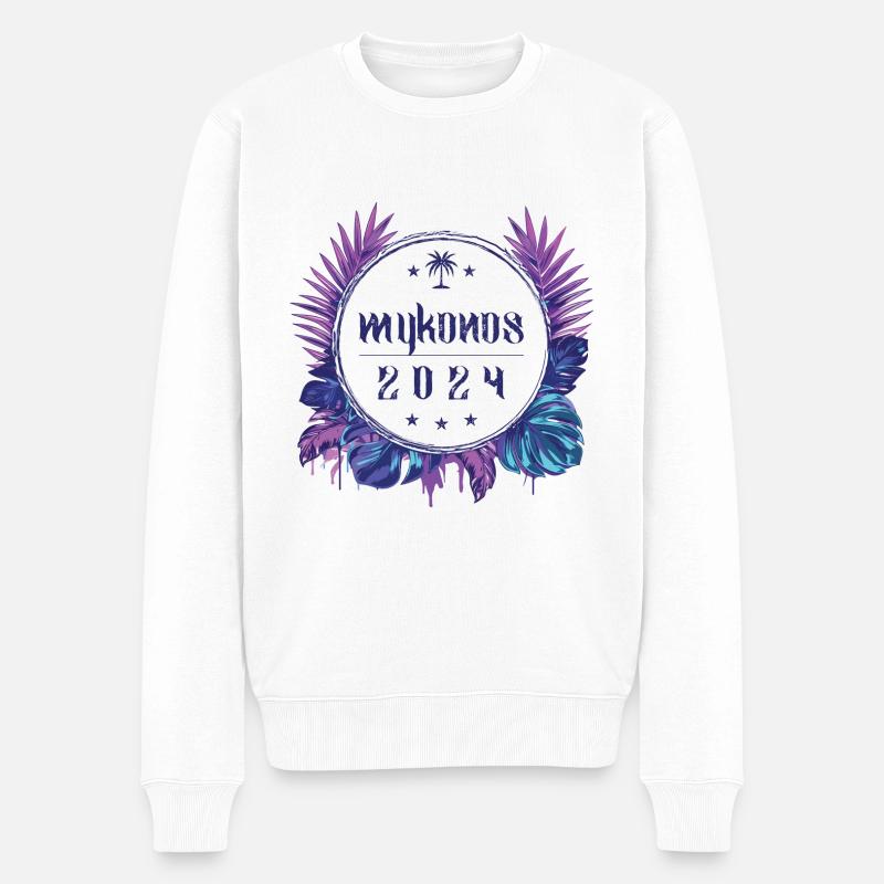Mykonos 2024 - Pull Premium bio Homme - blanc