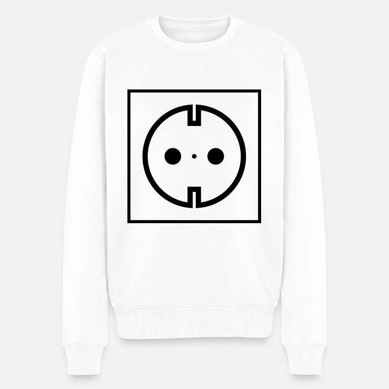 Prise électrique - Pull Premium bio Homme - blanc