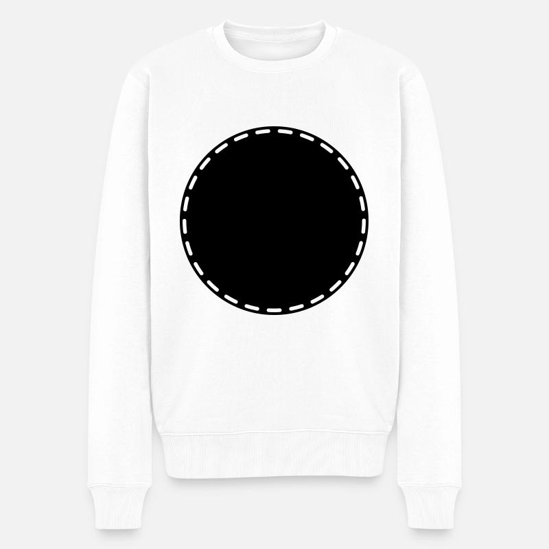 Kreis Symbol Platzhalter Leer - Männer Premium Bio Pullover - Weiß