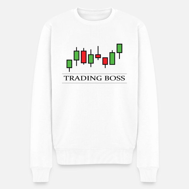 BOSS Trading - Pull Premium bio Homme - blanc
