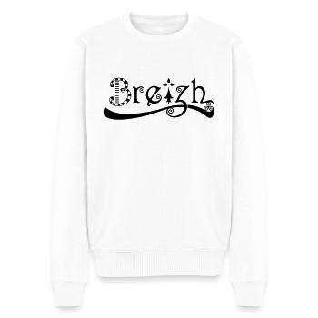 Breizh - Pull Premium bio Homme - blanc - Devant - Thijin (182cm)