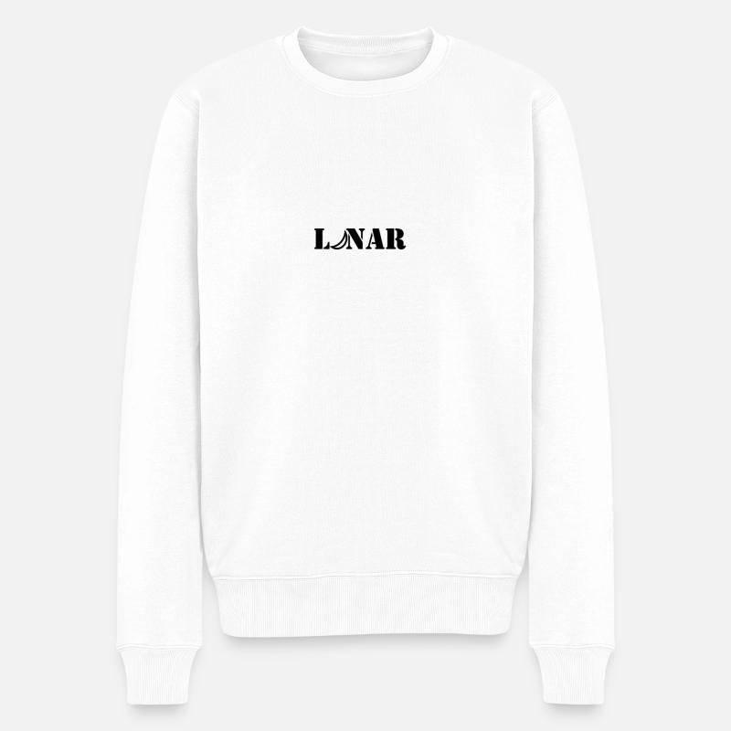 Lunar Vol.2 - Männer Premium Bio Pullover - Weiß