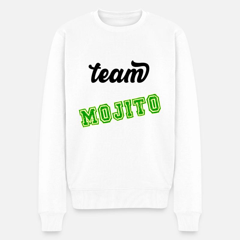 Team MOJITO - Pull Premium bio Homme - blanc