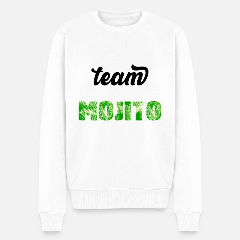 Team MOJITO - Pull Premium bio Homme - blanc