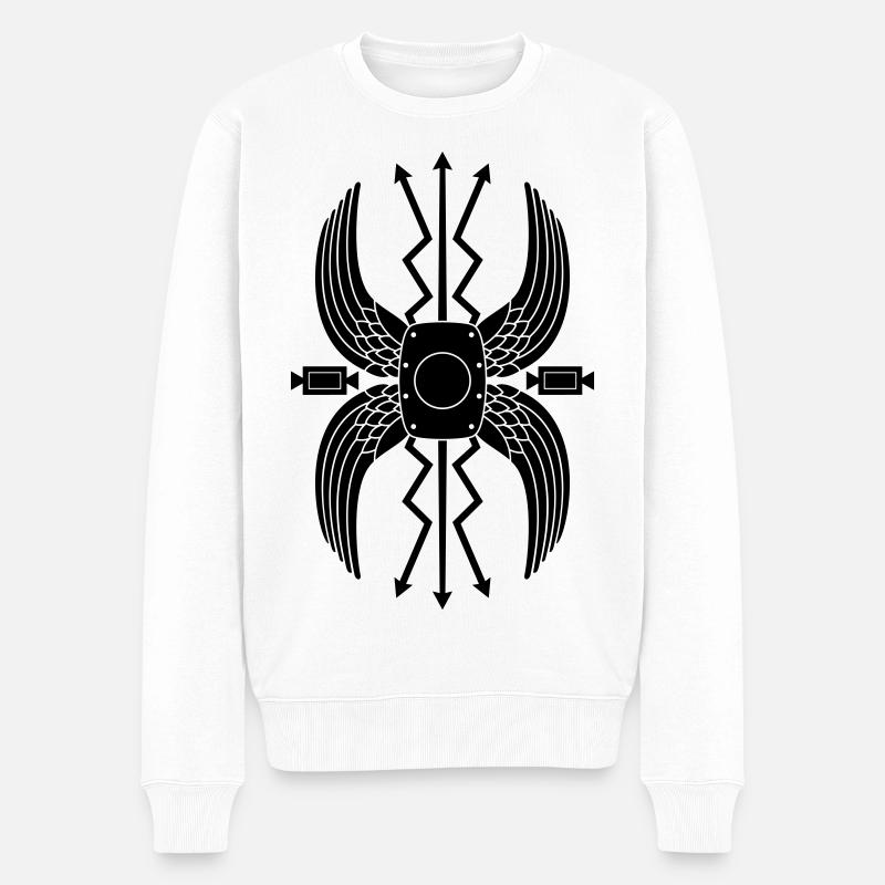 scutum - Männer Premium Bio Pullover - Weiß