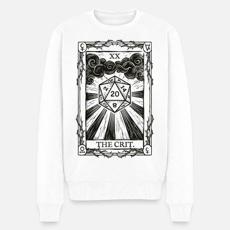Real Role Player Lucky Dice Tarot - Pull Premium bio Homme - blanc