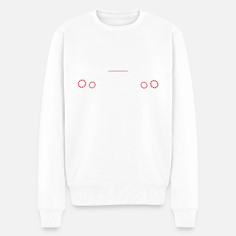 Feuer GTR Auto - Männer Premium Bio Pullover - Weiß