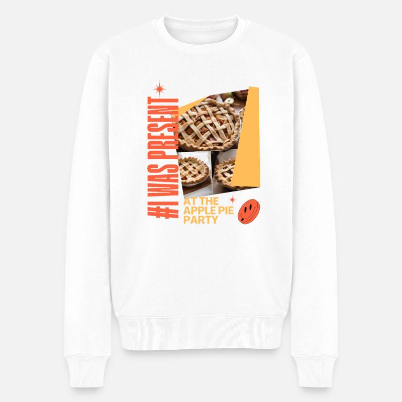 Apple Pie Day - Men's Premium Organic Jumper - white