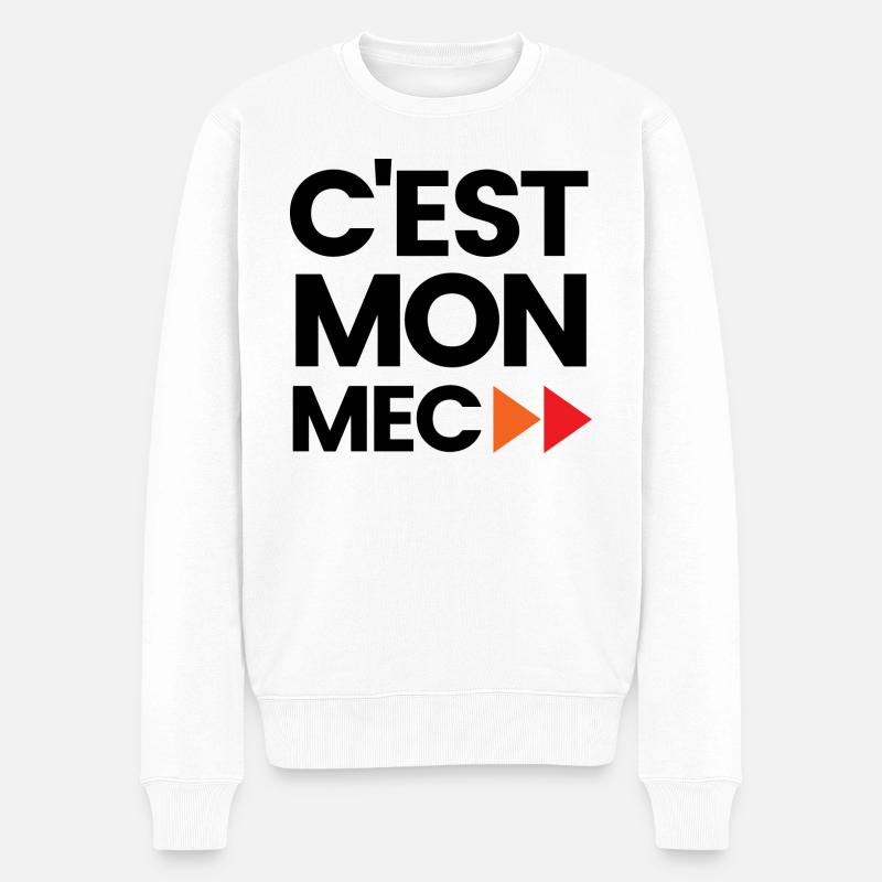 C'est mon mec - Pull Premium bio Homme - blanc