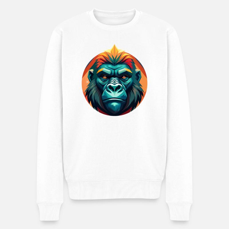 Gorille - Pull Premium bio Homme - blanc