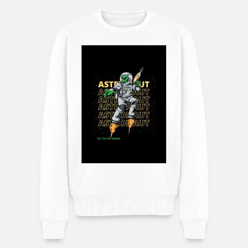 Alien Astronaut - Pull Premium bio Homme - blanc