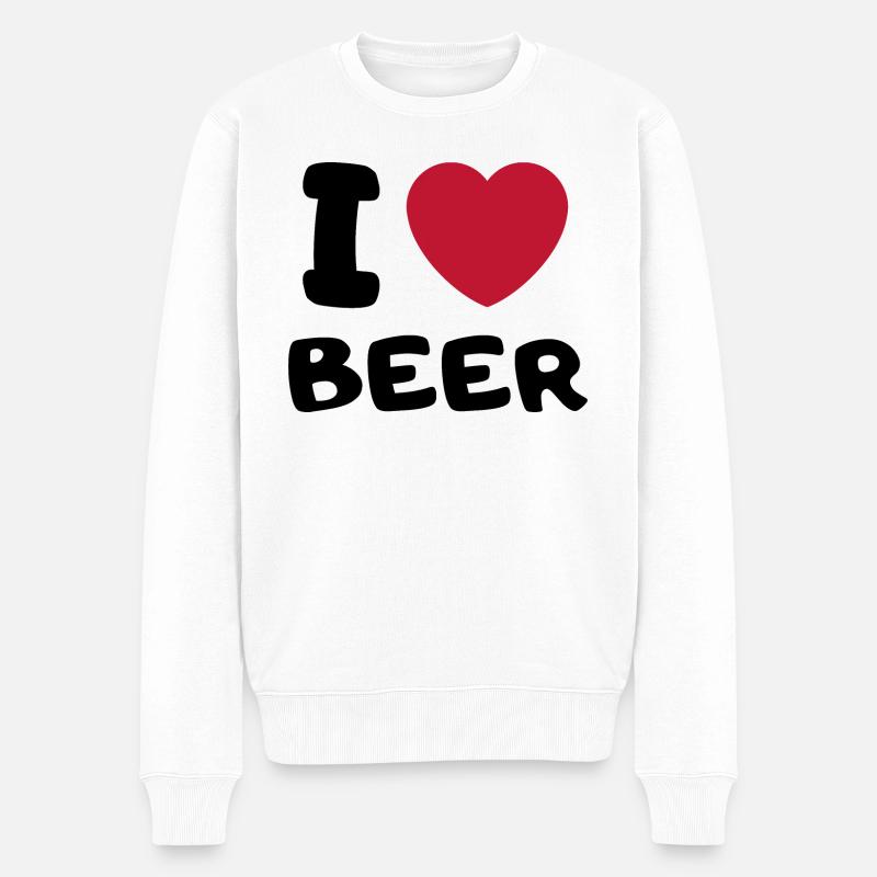 J’adore la bière - Pull Premium bio Homme - blanc