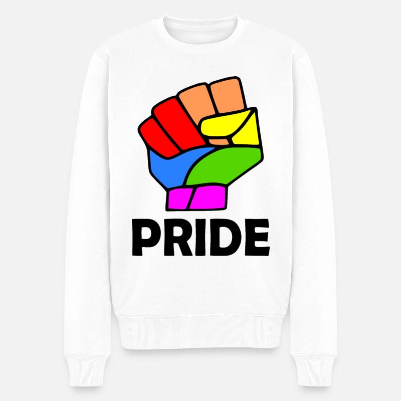 Pride - Pull Premium bio Homme - blanc