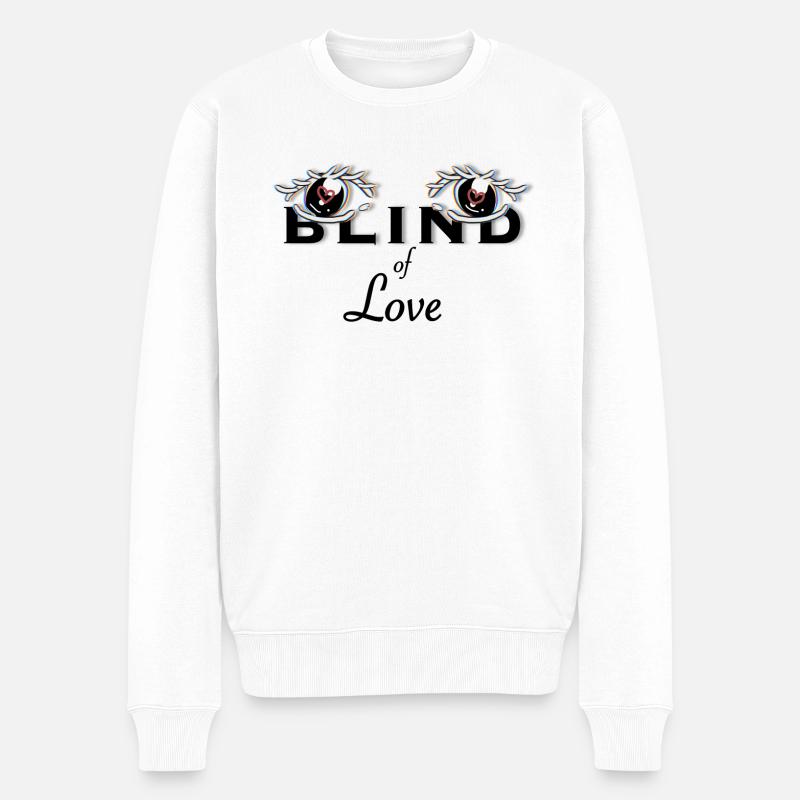 Aveugle de - Pull Premium bio Homme - blanc