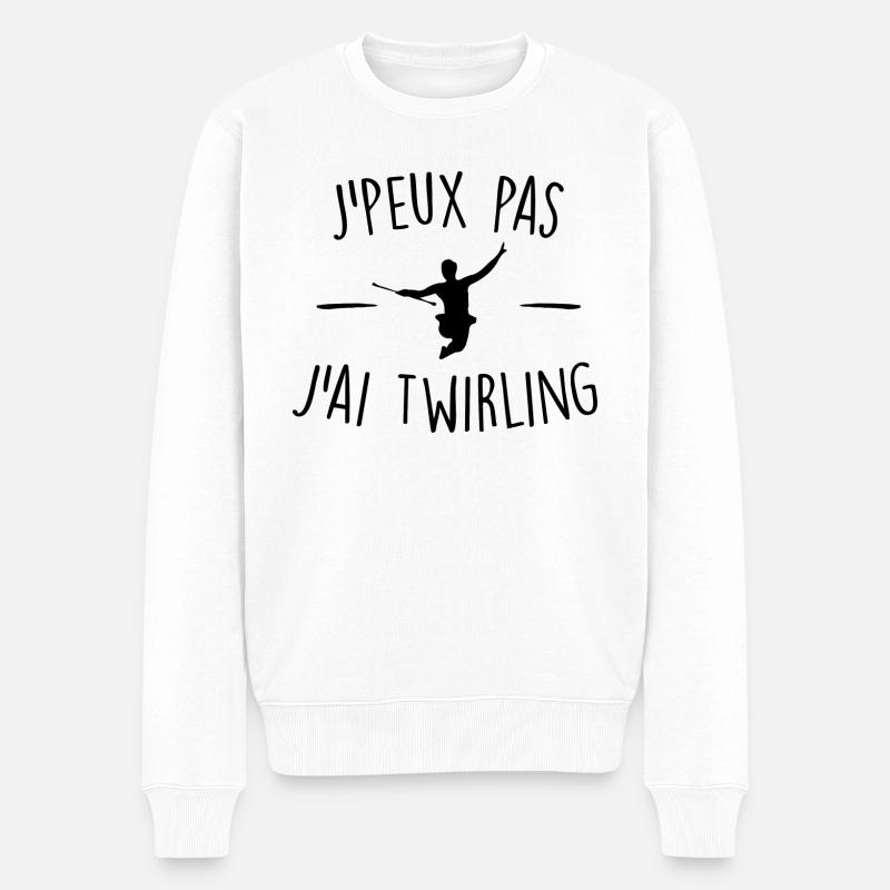 J'peux pas j'ai twirling - Pull Premium bio Homme - blanc