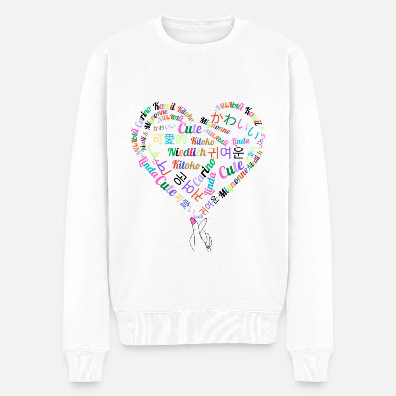 Carino - Pull Premium bio Homme - blanc