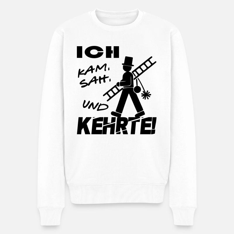 Job arbeit Beruf Schornsteinfeger - Männer Premium Bio Pullover - Weiß