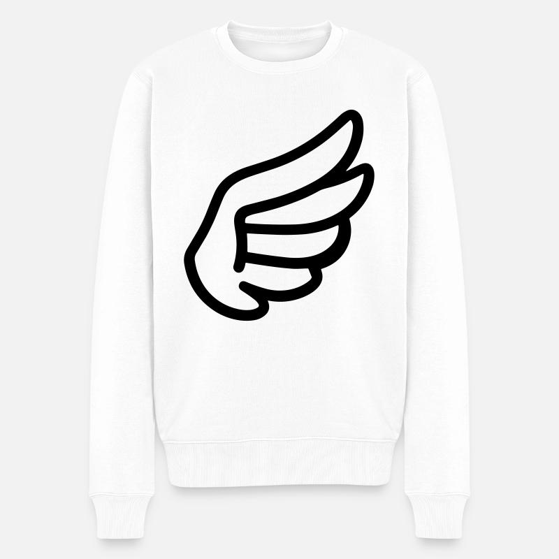 Ailes d'ange - Pull Premium bio Homme - blanc