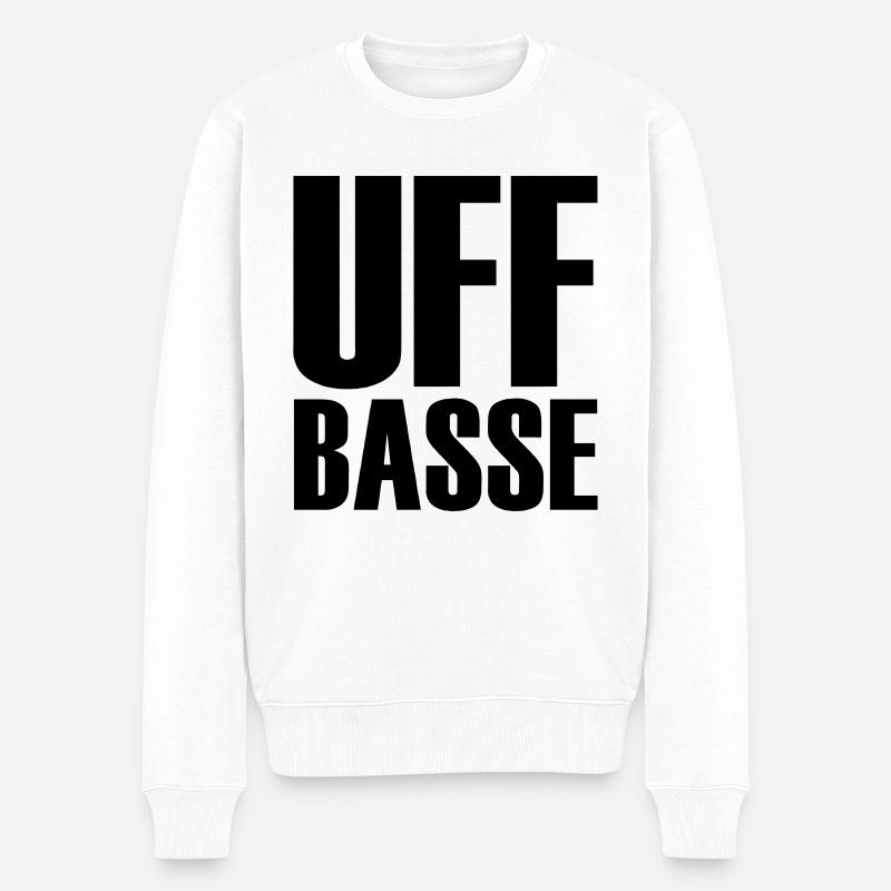 Uffbasse - Männer Premium Bio Pullover - Weiß