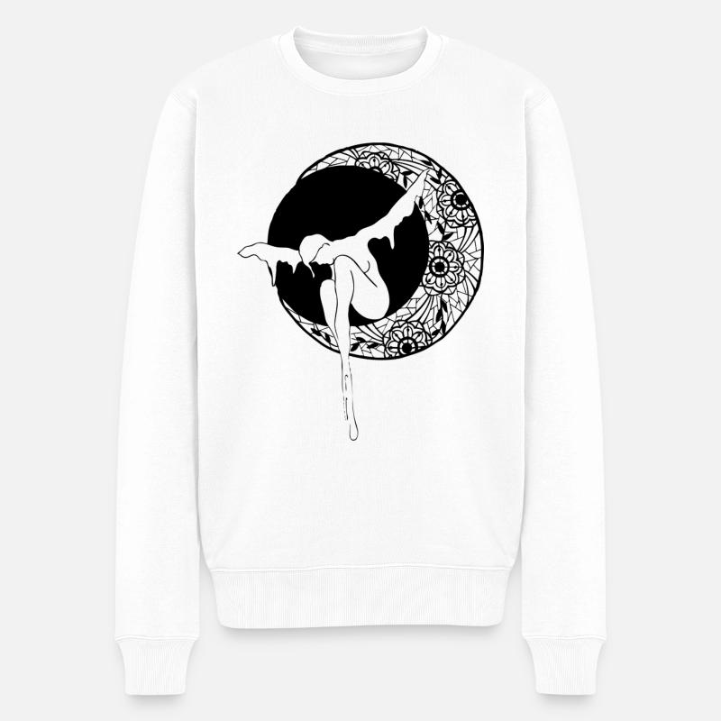 Lune de dentelle - Pull Premium bio Homme - blanc