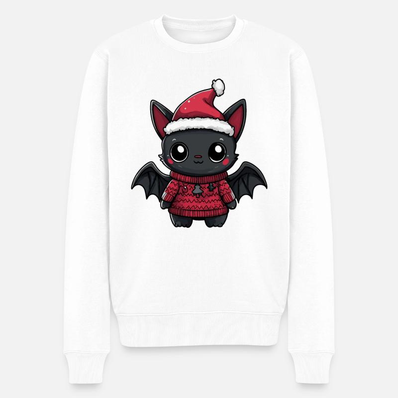 Noël de chauve-souris - Pull Premium bio Homme - blanc