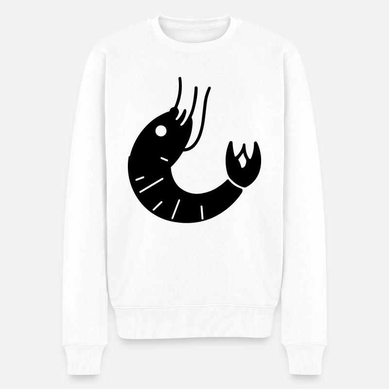 Crevette - Pull Premium bio Homme - blanc