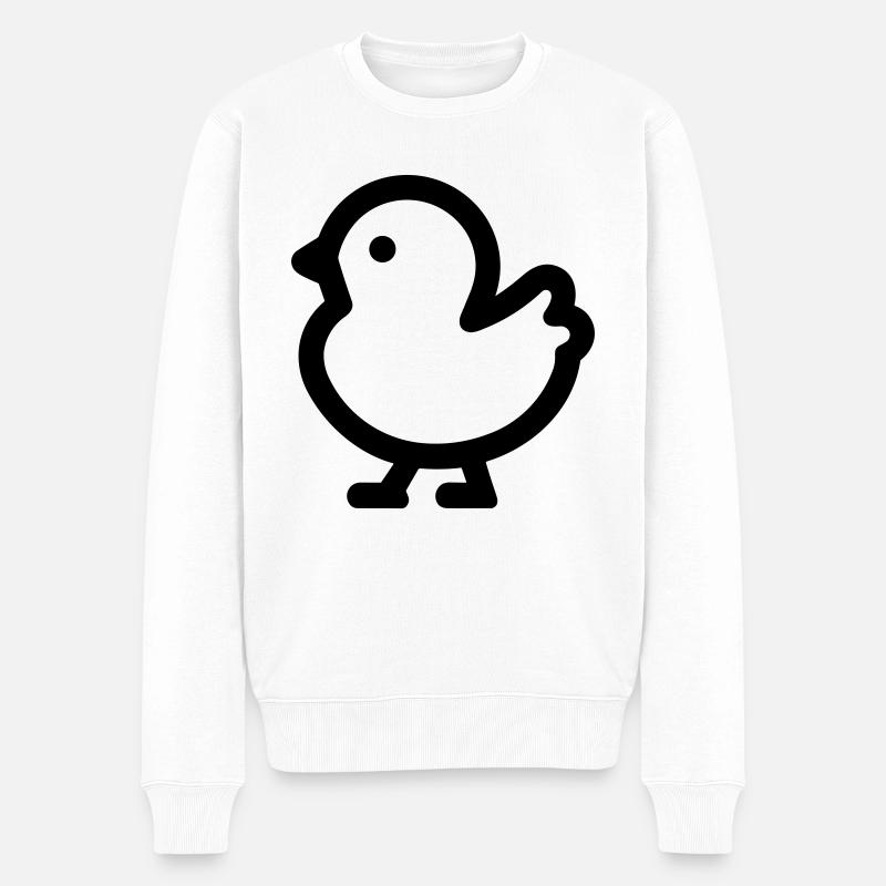 poussin - Pull Premium bio Homme - blanc