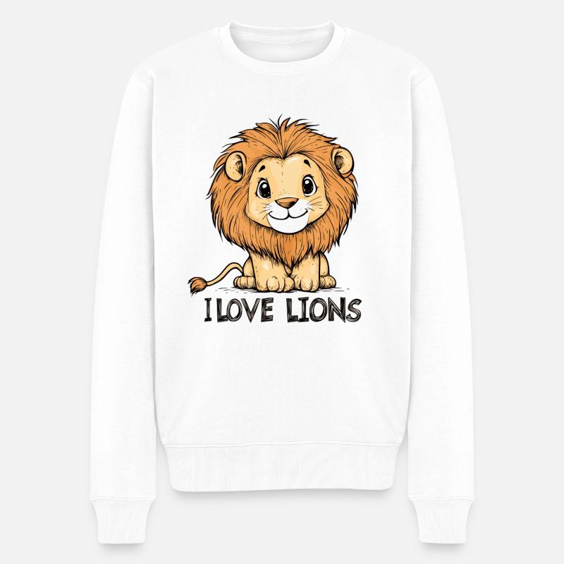 Petit Lion - Pull Premium bio Homme - blanc