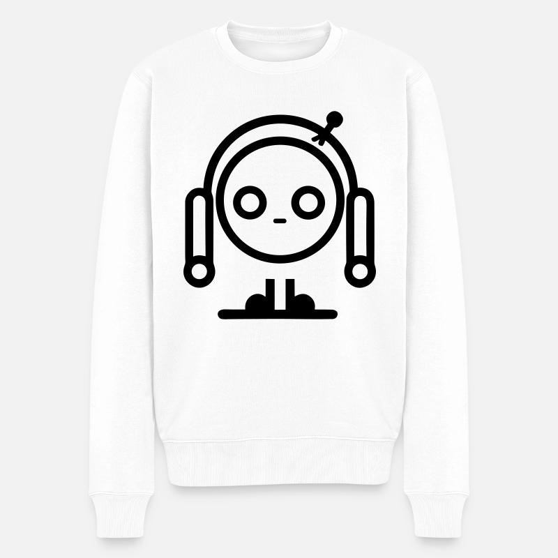 Petit robot - Pull Premium bio Homme - blanc