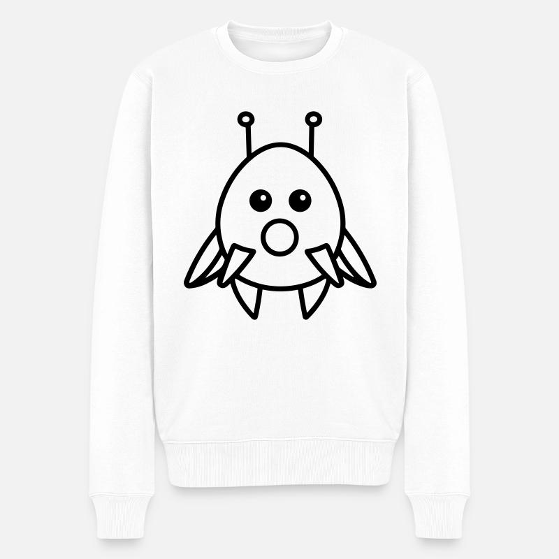 soucoupe volante - Pull Premium bio Homme - blanc