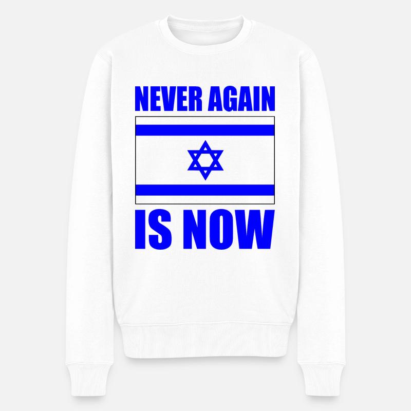 Never again is now - Pull Premium bio Homme - blanc