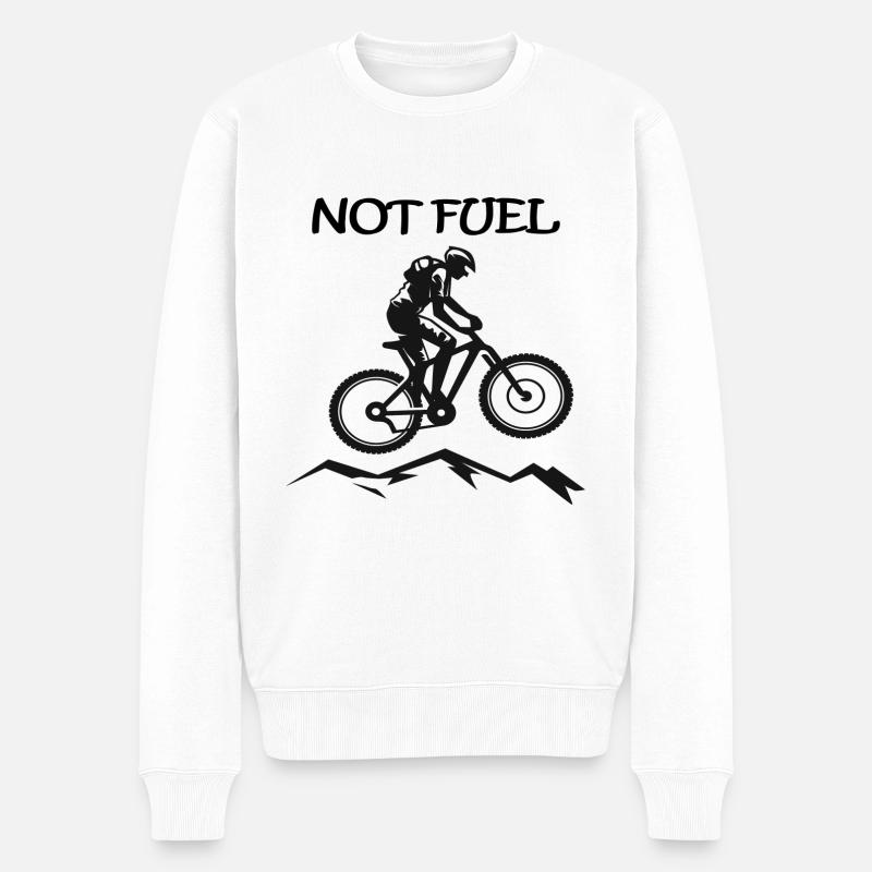 PAS DE CARBURANT - Pull Premium bio Homme - blanc
